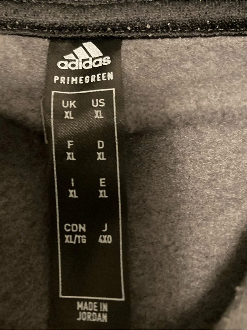 adidas Men's Gray Crewneck Hoodie with Signature 3-Stripes
